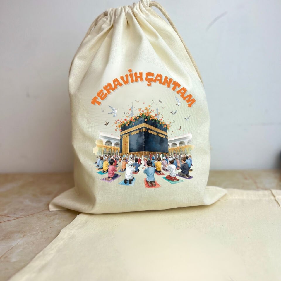 Teravih Çantam Sırt Çantası -35x40 cm