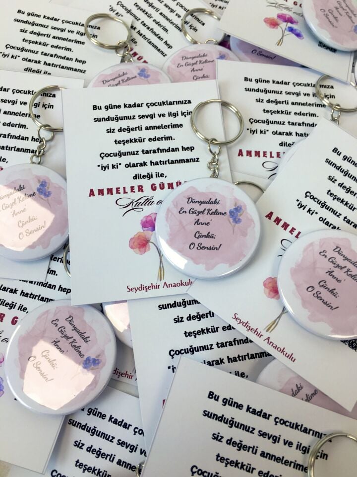 Anneler Günü Anahtarlık (Kartlı)