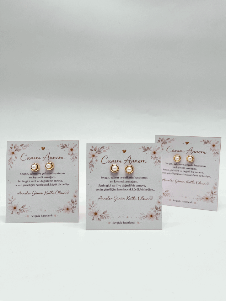 Anneler Günü İncili Küpe