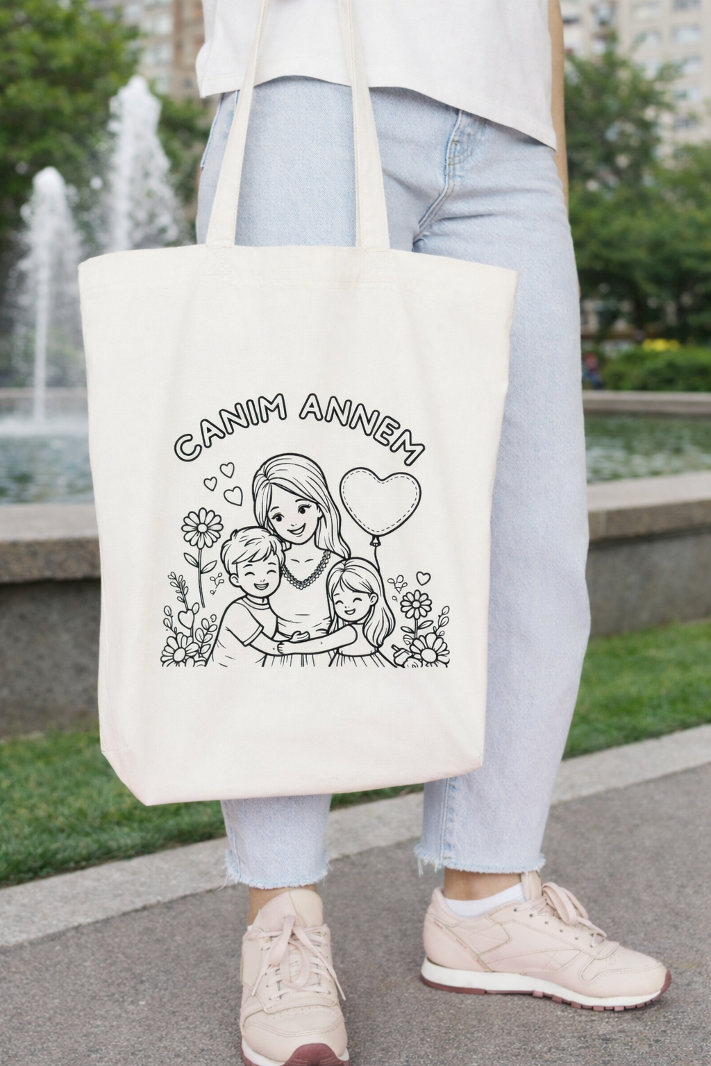 Canım Annem Boyanabilir Omuz  Çantası