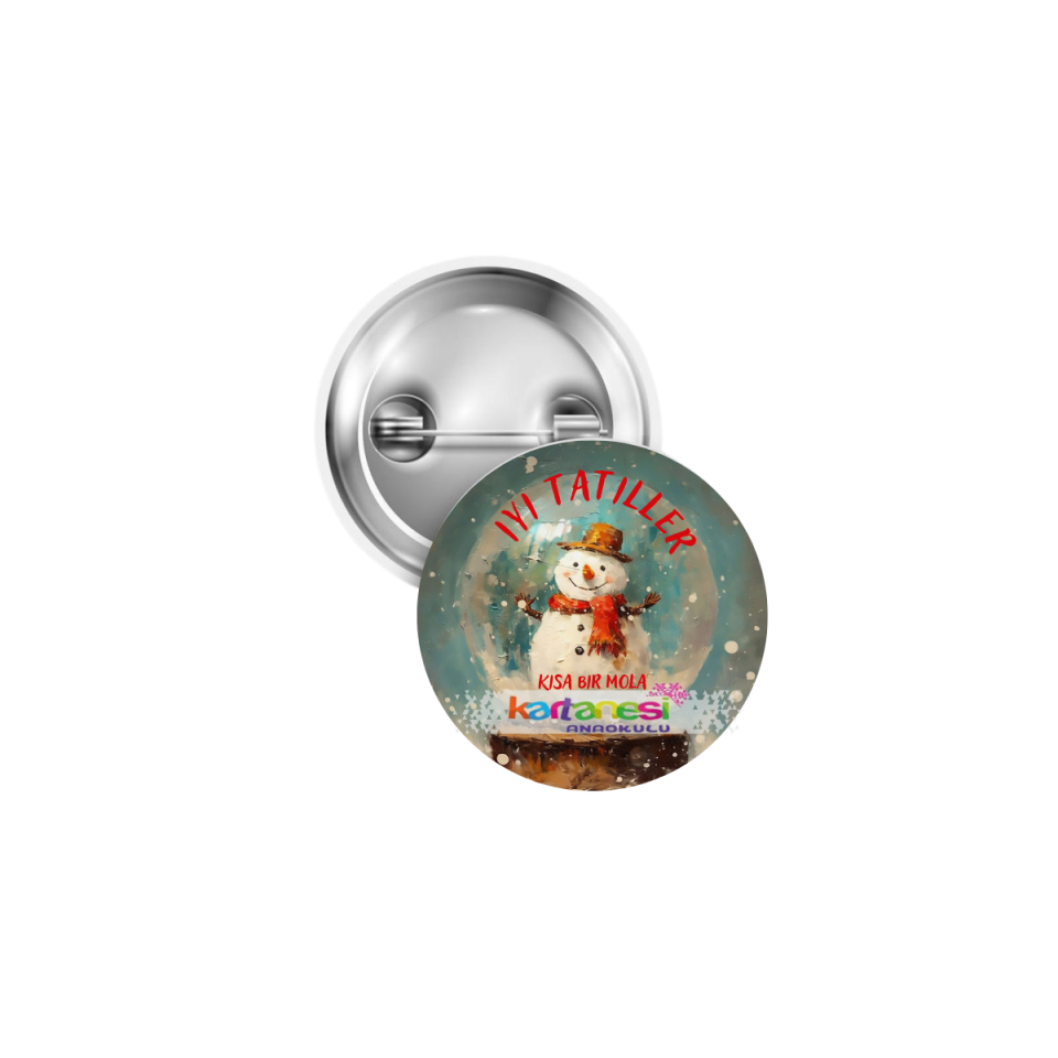 İyi Tatiller Rozet 44 mm