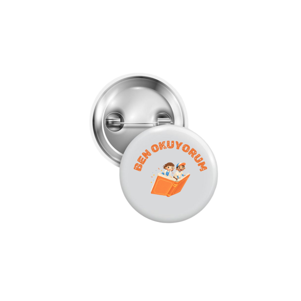 Ben Okuyorum Rozet 44mm