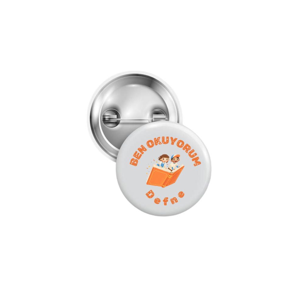 Ben Okuyorum Rozet 44mm