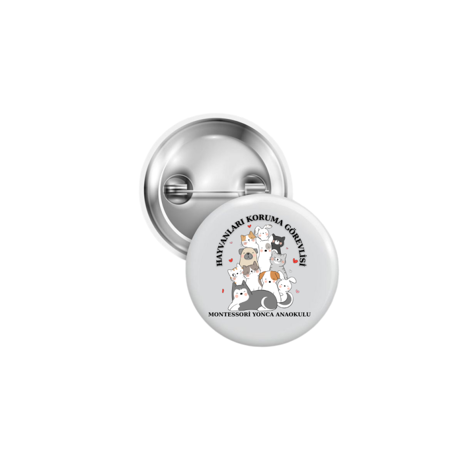 4 Ekim Hayvan Hakları Koruma Günü Rozet