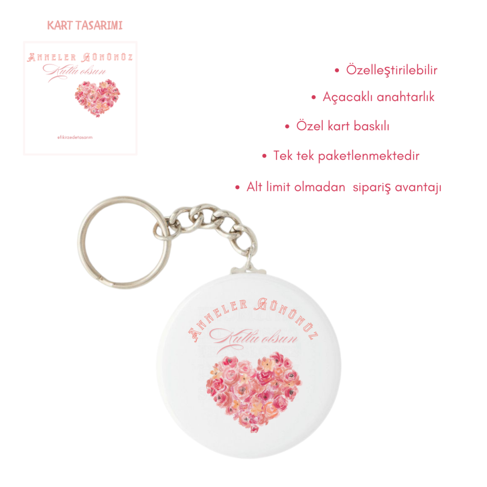 Anneler Günü Anahtarlık (Kartlı)