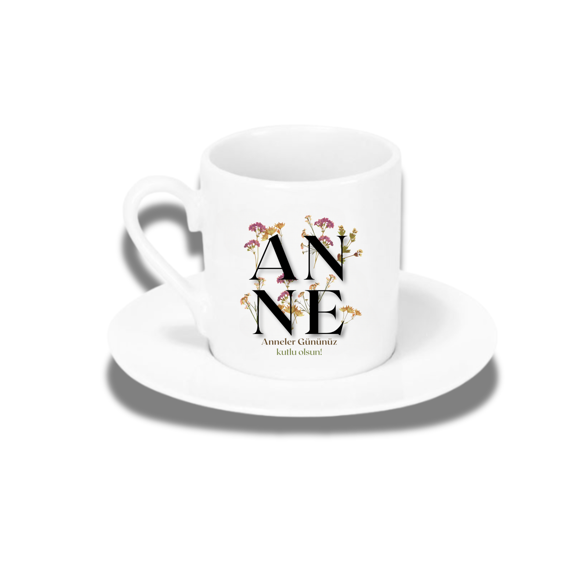 Anneler Günü Baskılı Kahve Fincanı