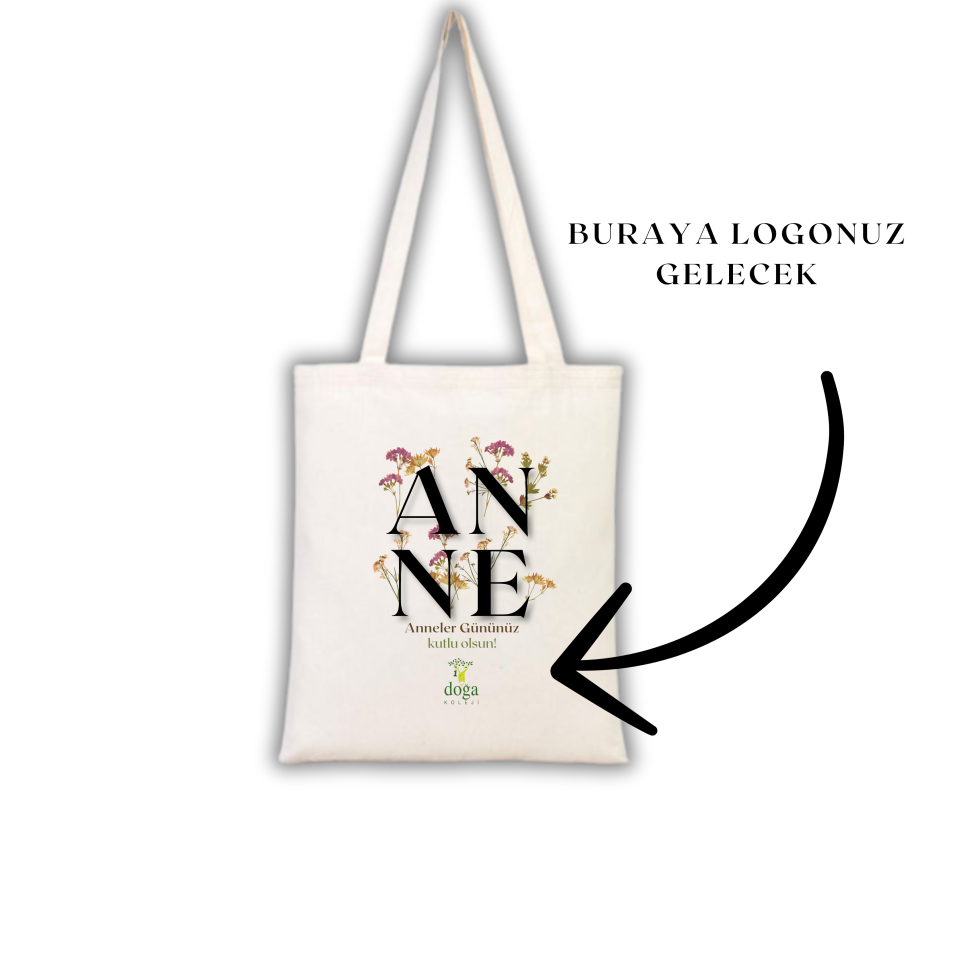 Anneler Günü Baskılı Ham Bez Çanta
