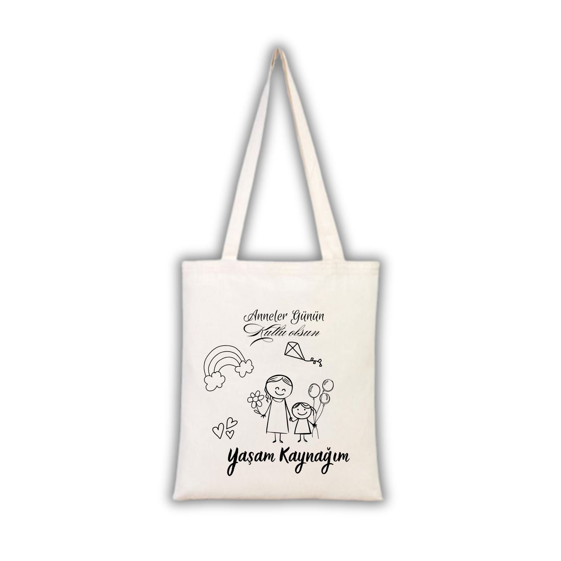 Anneler Günü Boyanabilir Omuz  Çantası