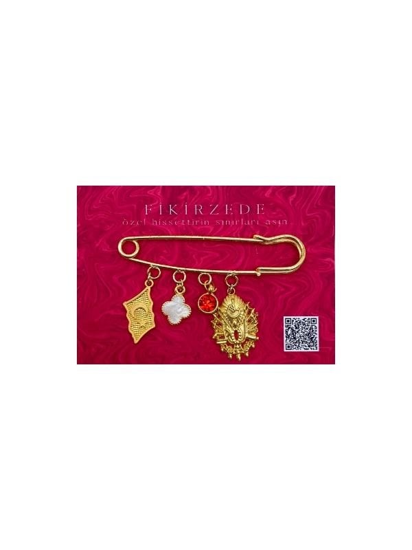 Türk Bayrağı & Osmanlı Charm Yaka Pini