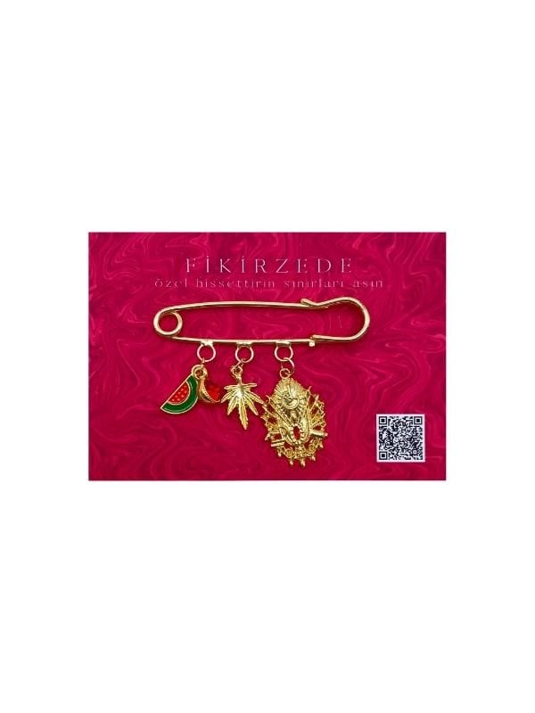 Karpuz Charm Yaka Pini