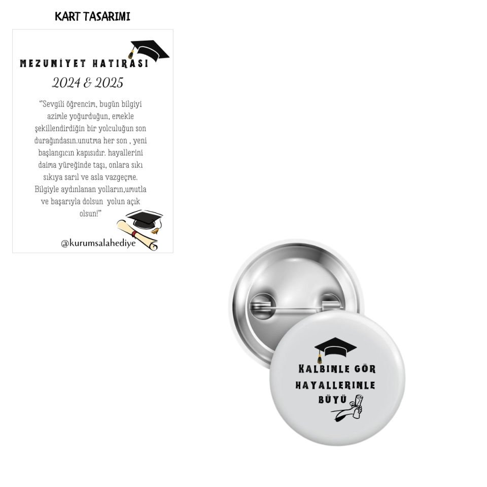 Mezuniyet Rozet Kartlı
