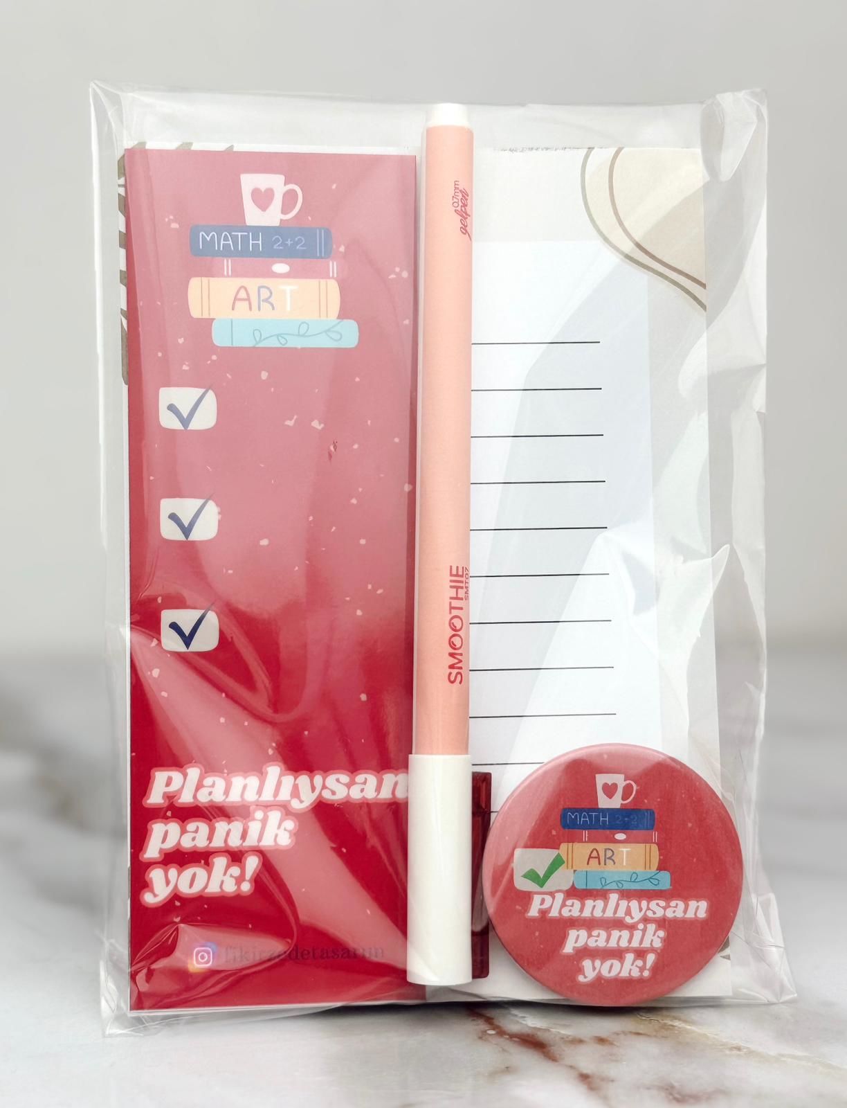 Planlıysan Panik Yok! Mini Noteblok & Kalem Seti