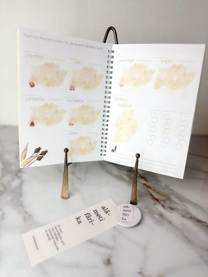 Minimal Planlayıcı & Ayraç & Rozet Seti