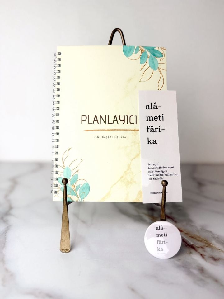 Minimal Planlayıcı & Ayraç & Rozet Seti